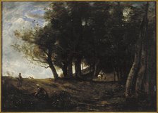 'The Wood Gatherers', 1875.   Artist: Jean-Baptiste-Camille Corot    