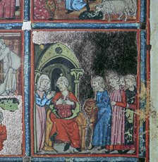 Illustration from the Golden Haggadah, 15th century. Artist: Unknown