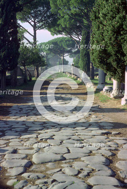 The main street leading into Ostia. Artist: Unknown
