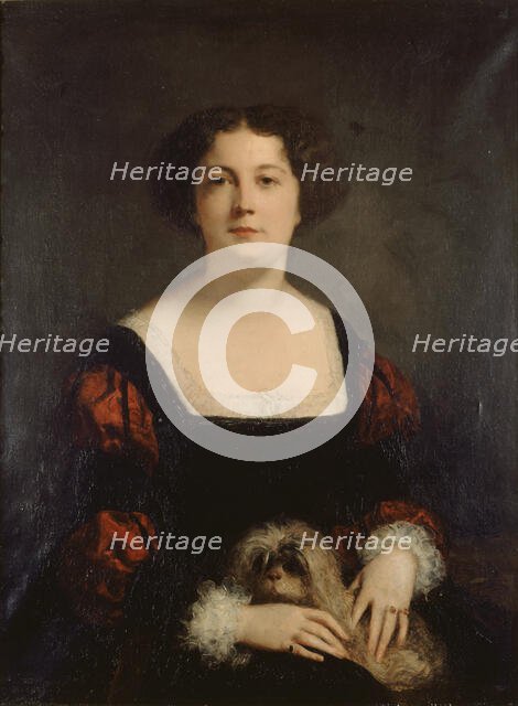 Portrait of Apollonie Sabatier (1822-1889), c. 1850. Creator: Ricard, Louis-Gustave (1823-1872).