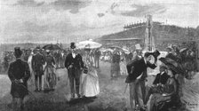 ''The Australian Derby: The Race for the Melbourne Cup; The Lawn', 1888. Creator: Unknown.
