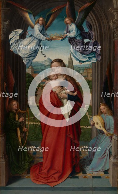 Virgin and Child with Four Angels, ca. 1510-15. Creator: Gerard David.