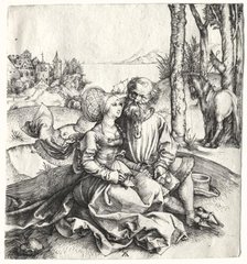 The Offer of Love (or The Ill-Assorted Couple), 1495-1496. Creator: Albrecht Dürer (German, 1471-1528).