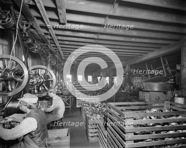 Glazier Stove Company, tank room, Chelsea, Mich., between 1900 and 1910. Creator: William H. Jackson.
