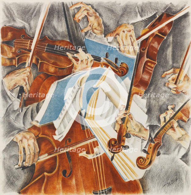 Rosé Quartet (Klingler Quartet), 1920. Creator: Oppenheimer, Max (1885-1954).