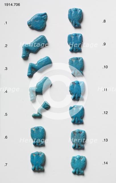 Food Model Amulets , 1295-1069 BC. Creator: Unknown.