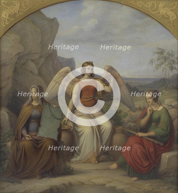 The Three Norns, 1844. Creator: Johan Ludvig Gebhard Lund.