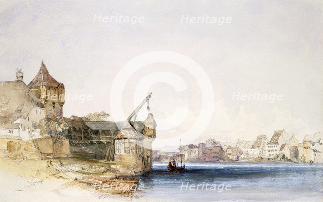 View at Basle, 1842. Creator: John Harper (1809-42).