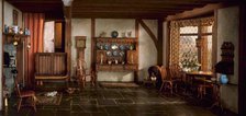 E-5: English Cottage Kitchen of the Queen Anne Period, 1702-14, United States, c. 1937. Creator: Narcissa Niblack Thorne.