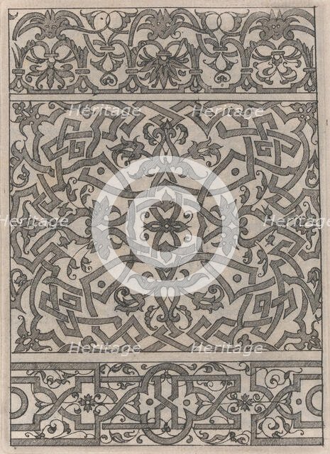 Copies after the 'Livre contenant passement de moresques' (plate 14), 19th century (?). Creator: Jacques Androuet Du Cerceau.