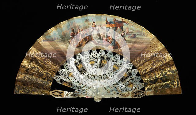 Fan, probably French, 1840-70. Creator: Unknown.