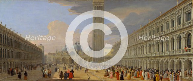 Piazza San Marco, Venice, ca. 1709. Creator: Luca Carlevarijs.