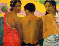 Three Tahitians, 1899. Creator: Gauguin, Paul Eugéne Henri (1848-1903).