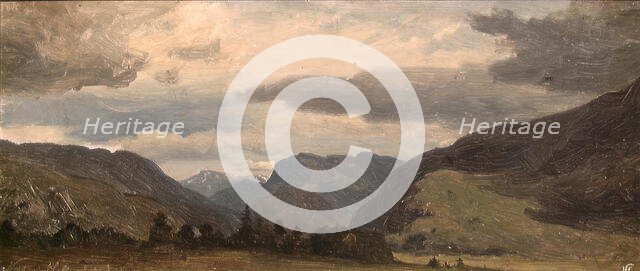 From Nes in Hallingdal, 1845. Creator: Hans Gude.