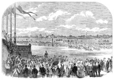 The Race for the Grand Prix de Paris, at Longchamps, on the 5th June, 1864. Creator: Unknown.