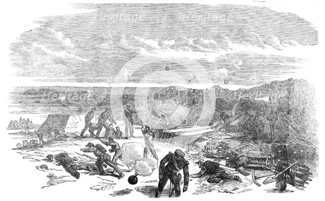 Opening of the Bombardment of Sebastopol - Chapman's Battery, 1854. Creator: Unknown.