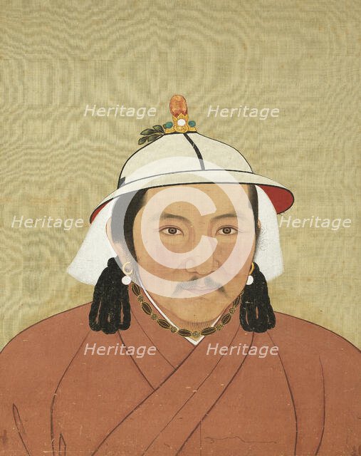 Portrait of Jayaatu Khan (1304-1332), 14th century. Creator: Chinese Master.