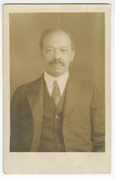 Photographic postcard of Senator Henry Hall Falkener, early 20th century. Creator: Unknown.