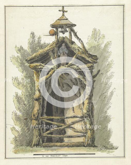 Hermitage with a statue of a saint, c.1782-c.1837. Creator: Pieter Bartholomeusz. Barbiers.