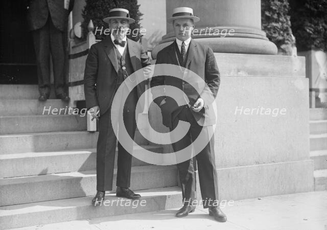 Netherlands Mission To The U.S. - J.E. Van Der Weilen And T.G. Heldring, Secretaries To The..., 1917 Creator: Harris & Ewing.