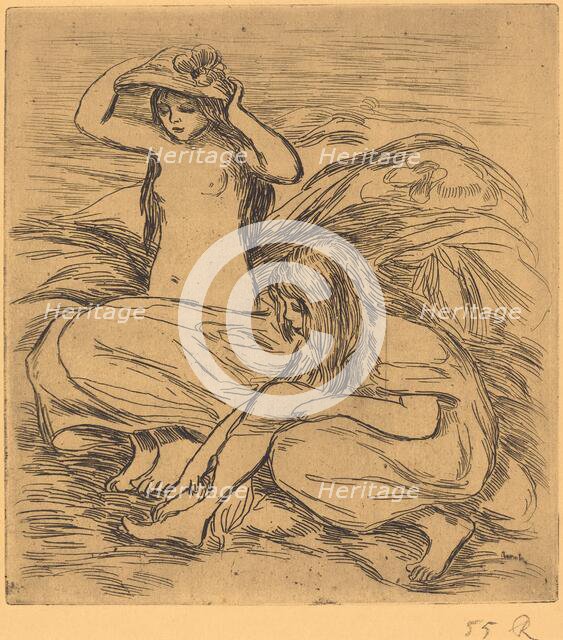 The Two Bathers (Les deux baigneuses), 1895. Creator: Pierre-Auguste Renoir.