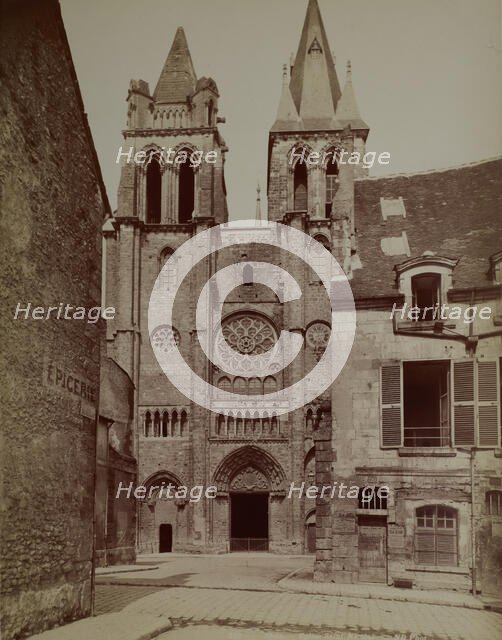 Western façade, Church of St Nicolas, Blois, between 1880-1900. Creator: Unknown.