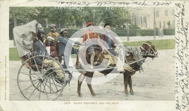 Happy Mitchell and his Boys, 1903 - 1904. Creator: Detroit Publishing Company.