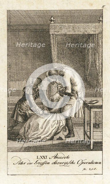 Original Anecdotes of Peter the Great, 1789. Creator: Daniel Nikolaus Chodowiecki.