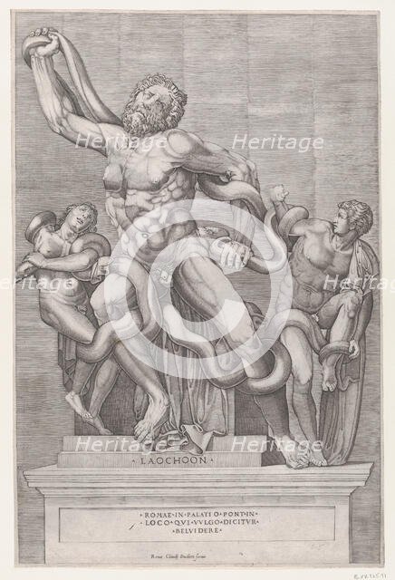Speculum Romanae Magnificentiae: Laocoon, 16th century., 16th century. Creator: Nicolas Beatrizet.