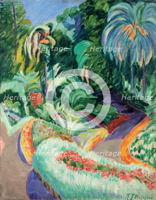 Garden, ca 1913-1919. Artist: Iturrino, Francisco (1864-1924)