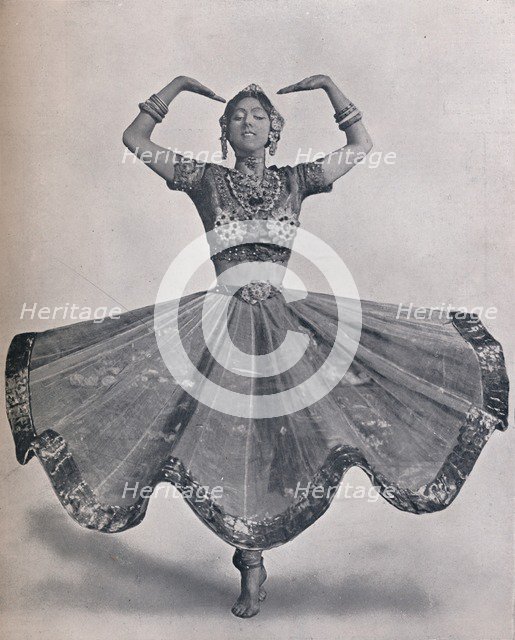 Miss Ruth St. Denis in her Remarkable East Indian Dance at the Aldwych Theatre, 1906. Artist: Unknown
