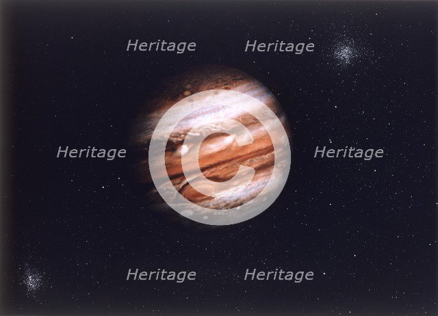 Jupiter from Voyager spacecraft. Creator: NASA.