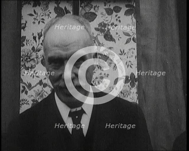British Member of Parliament and Prohibitionist Edwin Scrymgeour, 1922. Creator: British Pathe Ltd.