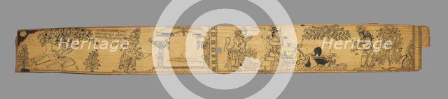 The Monkeys and Bears Fight Ravana and His Demons (verso), from a Romance..., late 1700s. Creator: Unknown.