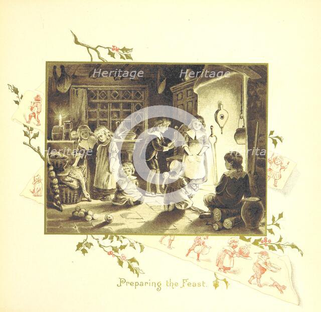 Preparing the Feast, 1894.  Creator: Eliza F. Manning.