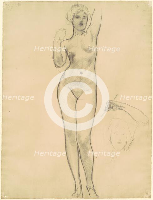 Studies of Aphrodite for "Aphrodite and Eros", 1919-1920. Creator: John Singer Sargent.