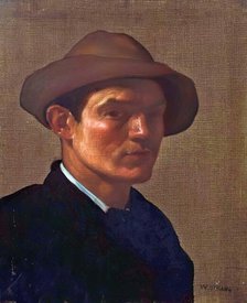 William Strang, Self Portrait, c1882. Creator: William Strang.