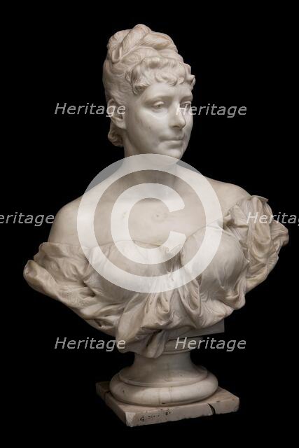 Eleonore von Wessely, the wife of building councilor Carl Ritter von Wessely, 1880. Creator: Viktor Oskar Tilgner.