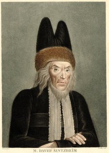 Portrait of David Sintzheim (1745-1812) , 1800s. Creator: Damame-Demartrais, Michel François (1763-1827).