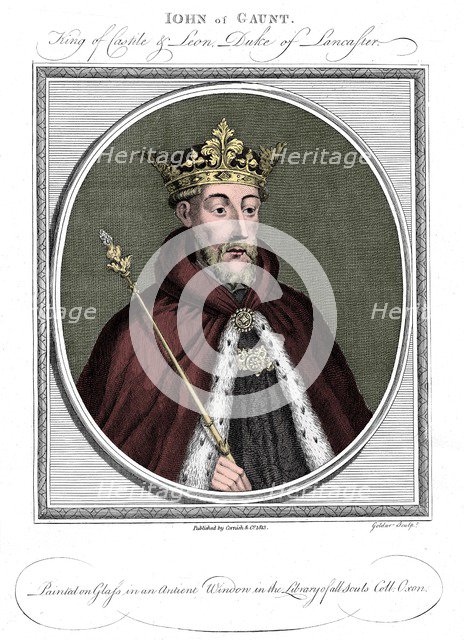 John of Gaunt, Duke of Lancaster (1340-1399). Artist: Unknown.