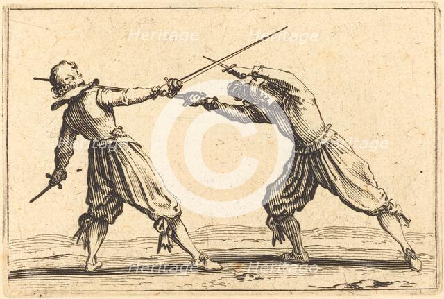 Duel with Swords and Daggers, c. 1622. Creator: Jacques Callot.