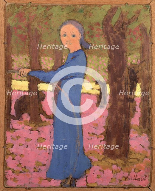 La fillette au cerceau, ca 1891. Creator: Vuillard, Édouard (1868-1940).