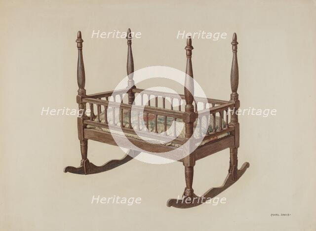 Cradle, c. 1939. Creator: Pearl Davis.