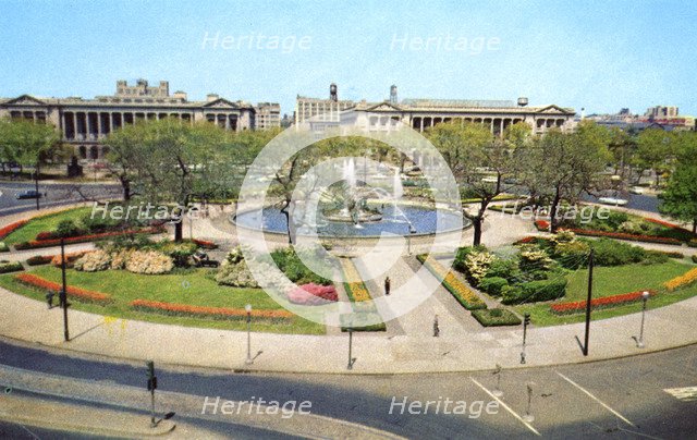 Logan Circle, Philadelphia, Pennsylvania, USA, 1955. Artist: Unknown