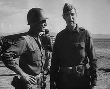 General Mark W. Clark With Another Soldier, 1943-1944. Creator: British Pathe Ltd.