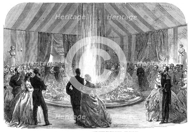 The International Naval Festival at Portsmouth:… the illuminated fountain at the ball..., 1865. Creator: Unknown.
