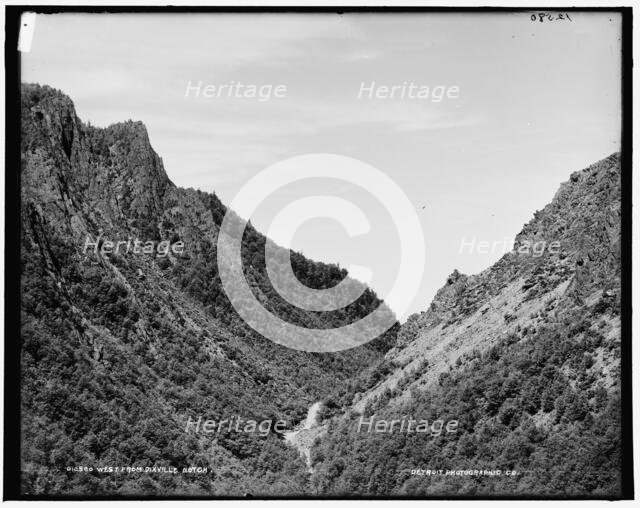 West from Dixville Notch, between 1890 and 1901. Creator: Unknown.