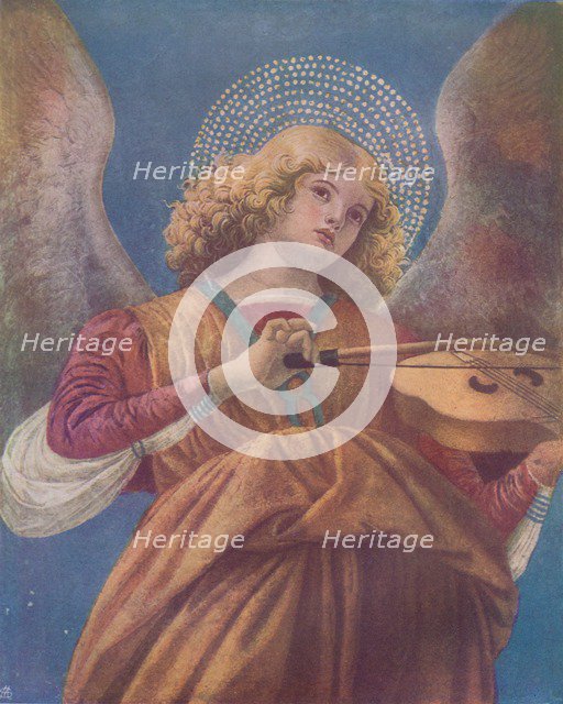 Musical Angel with Violin (fresco)', c15th century. Artist: Melozzo da Forli.
