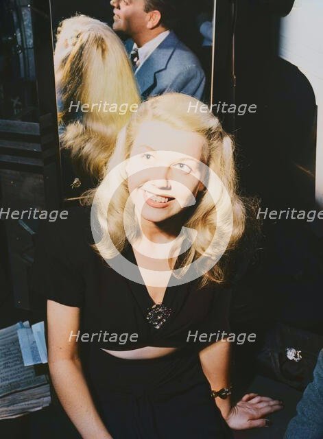 Portrait of Doris Day and Les Brown, Aquarium, New York, N.Y., ca. July 1946. Creator: William Paul Gottlieb.