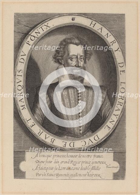 Henri, duc de Bar. Creator: Thomas de Leu.